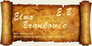Elma Branković vizit kartica